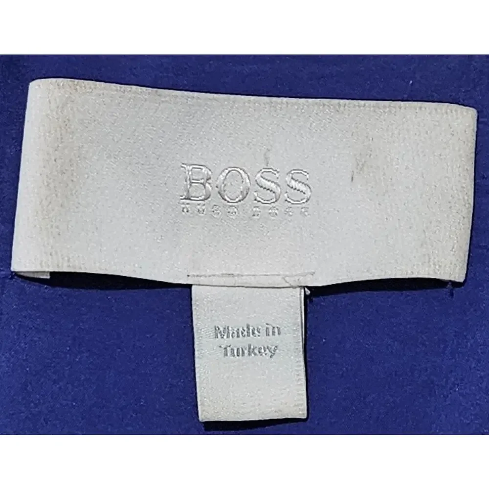 Purple Hugo Boss Halomi V Neck Fit & Flare Back Zip Dress Size 8 US 12 UK 44 IT - Picture 7 of 7